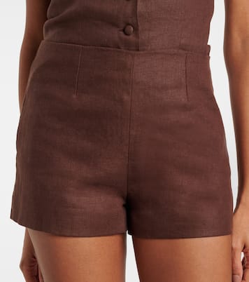 Shorts Lila aus Leinen | Faithfull