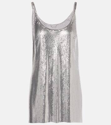 Top aus Metall-Mesh | Rabanne
