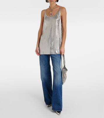 Top aus Metall-Mesh | Rabanne