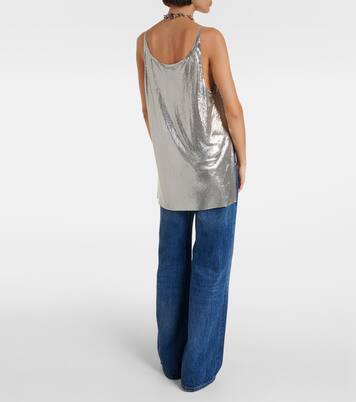 Top aus Metall-Mesh | Rabanne