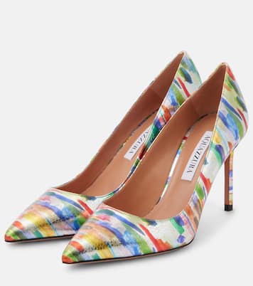 Pumps Purist 85 aus Metallic-Leder | Aquazzura