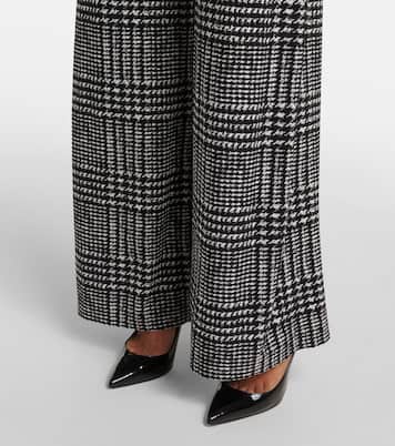 Turtleneck plaid jumpsuit | Norma Kamali