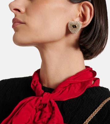 Clip-Ohrringe Cuore XS mit Kristallen | Valentino