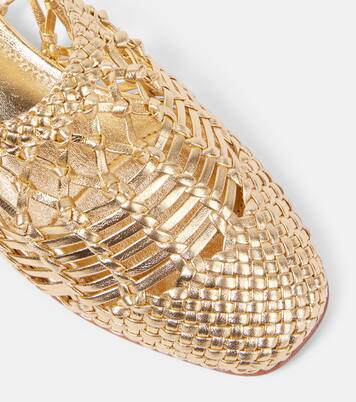 Eden metallic leather ballet flats | Simkhai
