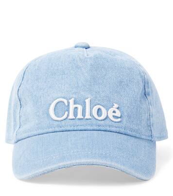 Logo denim baseball cap | Chloé Kids