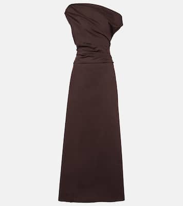 One-Shoulder-Maxikleid Phare aus Baumwolle | Staud