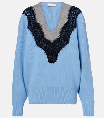 Pull en laine vierge à dentelle | Stella McCartney