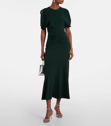 Gathered midi dress | Victoria Beckham