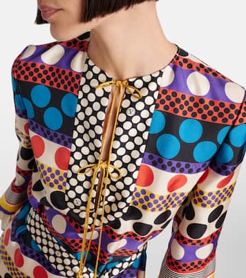 Escape polka-dot silk minidress | Valentino