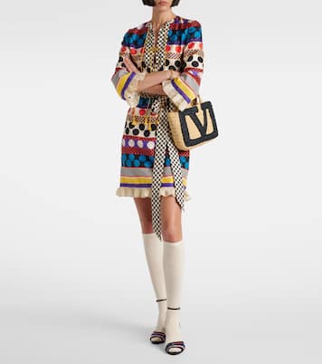 Escape polka-dot silk minidress | Valentino