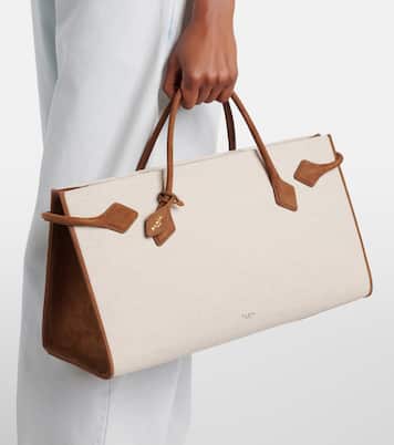 Tote Bag Le Teckel aus Canvas mit Leder | Alaïa