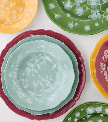 Assiette en porcelaine à fleurs | Cabana