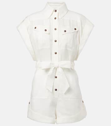 Linen playsuit | Zimmermann