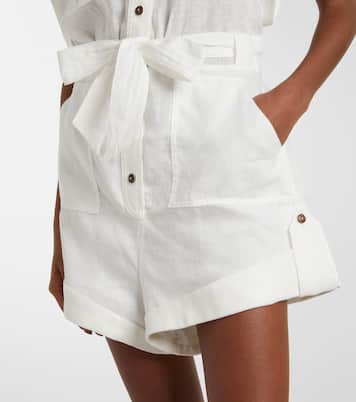Linen playsuit | Zimmermann