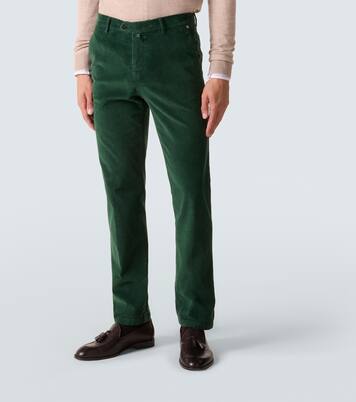 Cotton-blend corduroy slim pants | Kiton