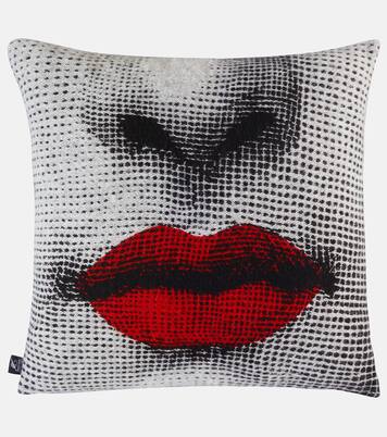 Kiss jacquard cushion | Fornasetti