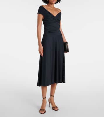 Soft Drape off-shoulder midi dress | Dorothee Schumacher