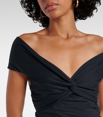 Soft Drape off-shoulder midi dress | Dorothee Schumacher