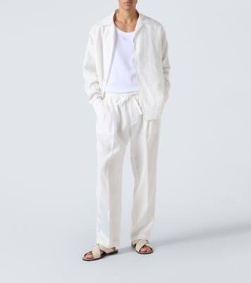 Pantalon droit en lin | Dolce&Gabbana