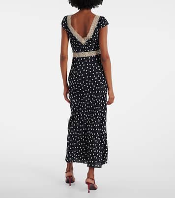 Iggy polka-dot maxi dress | Rixo