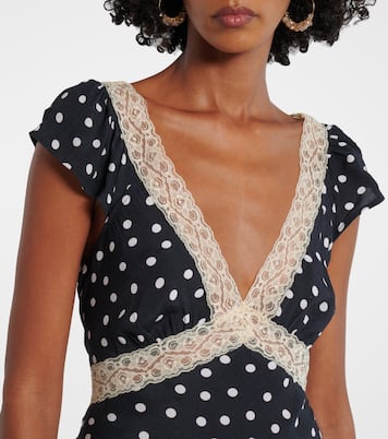 Iggy polka-dot maxi dress | Rixo