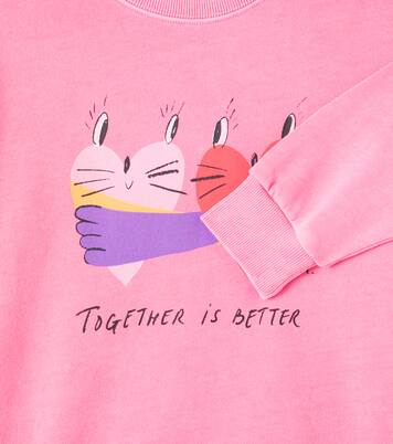 Together printed ruffled cotton sweatshirt | Jellymallow
