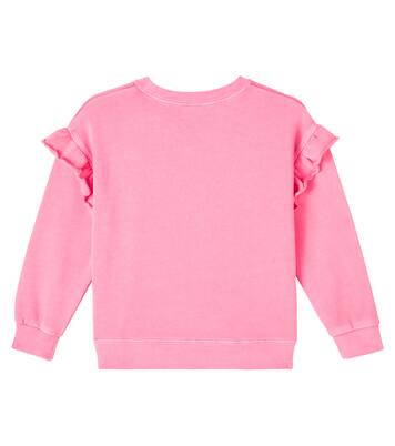 Together printed ruffled cotton sweatshirt | Jellymallow