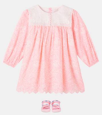 Kleid Arinola aus Baumwolle mit Spitze | Louise Misha