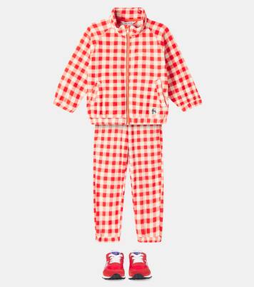 Gingham fleece jacket | Mini Rodini