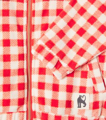 Gingham fleece jacket | Mini Rodini