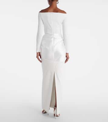 Kori satin-trimmed gown | Solace London