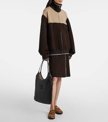 Ivy distressed leather shoulder bag | Miu Miu