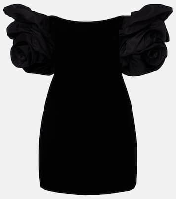 Off-shoulder velvet minidress | Carolina Herrera