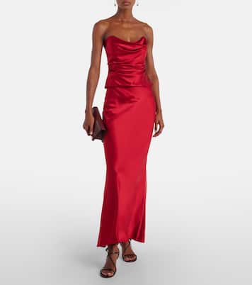 Silk charmeuse maxi skirt | The Sei