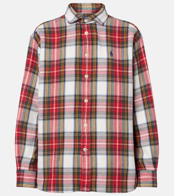 Plaid cotton fleece shirt | Polo Ralph Lauren