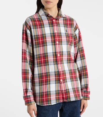 Plaid cotton fleece shirt | Polo Ralph Lauren