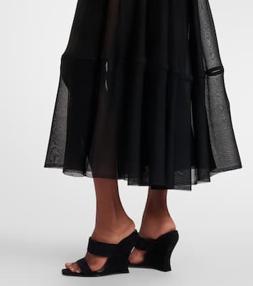 半透视中长半身裙 | Alaïa
