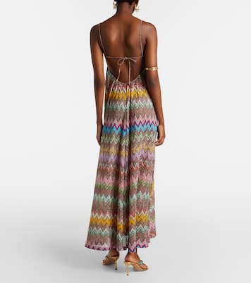 Robe de plage Zigzag en lamé | Missoni