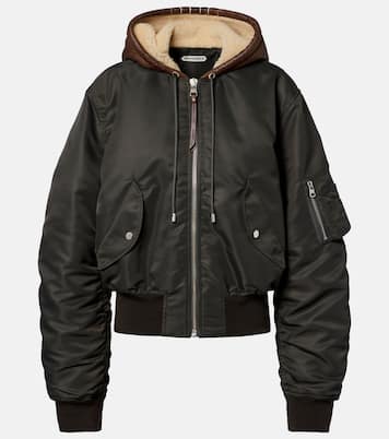 Shearling-trimmed bomber jacket | JW Anderson