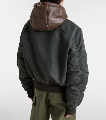 Shearling-trimmed bomber jacket | JW Anderson