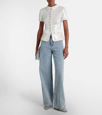 Sequined top | Self-Portrait