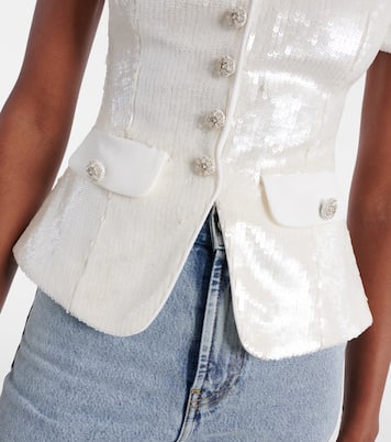 Sequined top | Self-Portrait