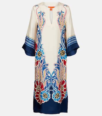 Bedruckter Kaftan aus Seidensatin | La DoubleJ
