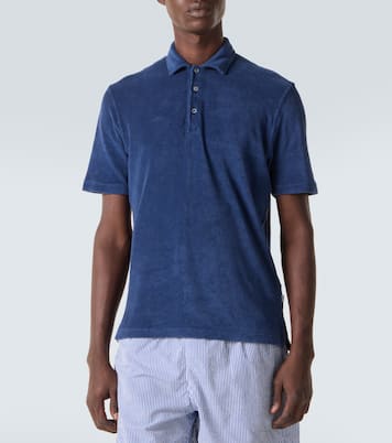 Mondial cotton terry polo shirt  | Fedeli