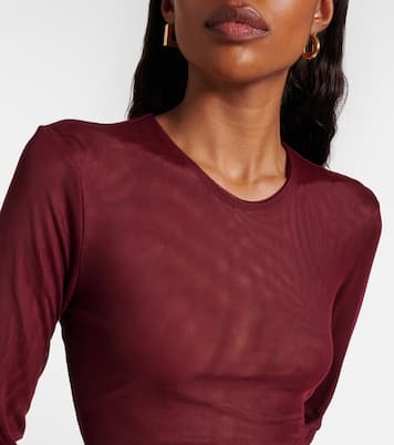Aiden draped sheer jersey minidress | Bananhot