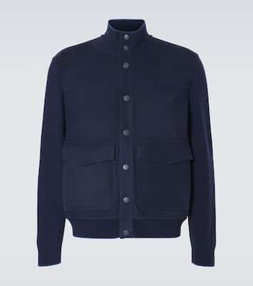 스웨이드 보머 재킷 | Canali