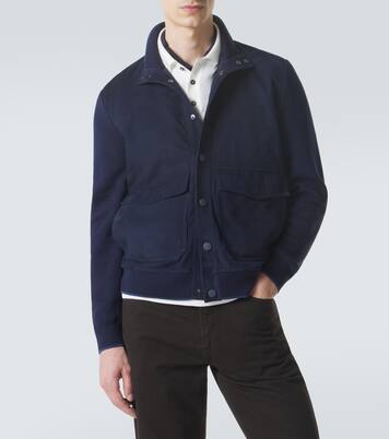 스웨이드 보머 재킷 | Canali