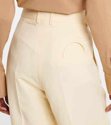 Gerade Hose Fox aus Leinen und Seide | Blazé Milano