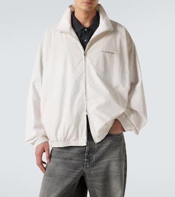 Logo cotton poplin bomber jacket | Acne Studios