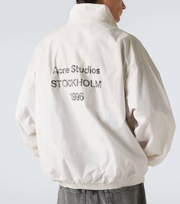 Logo cotton poplin bomber jacket | Acne Studios